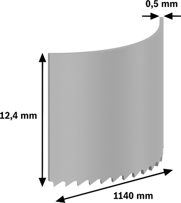 Lâmina de serra de fita Bosch PRO CB4424 1140 mm, 24 TPI.